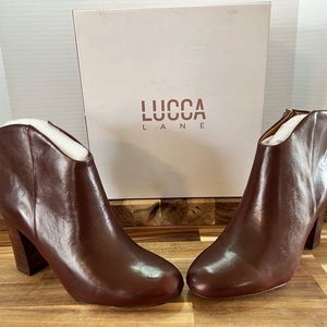 Lucca Lane Alyce Women’s Boots Moss Bourbon, Size 8.5M